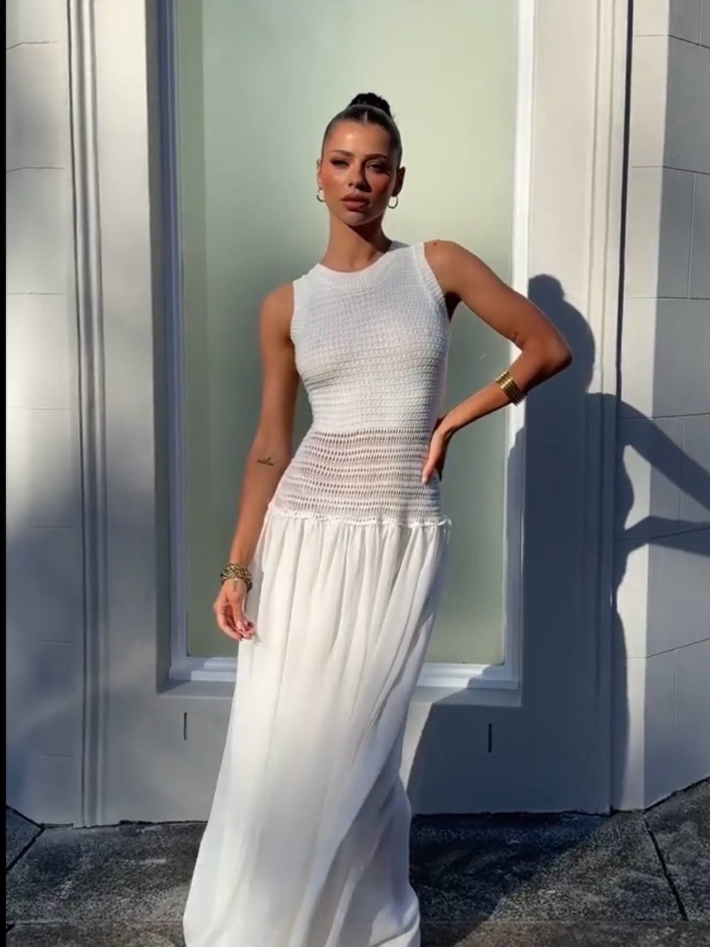 Peppermayo off grid crochet maxi dress